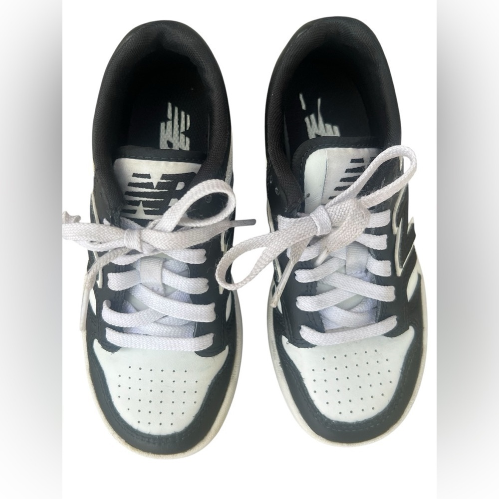 New Balance 480 black and white lace up tennis shoes Sneakers boys size 12 - Picture 3 of 12